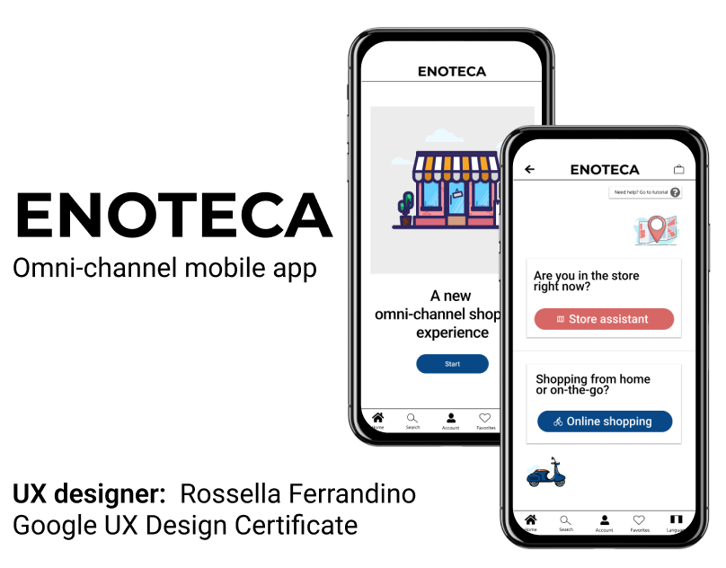 Preview image - Enoteca UX design