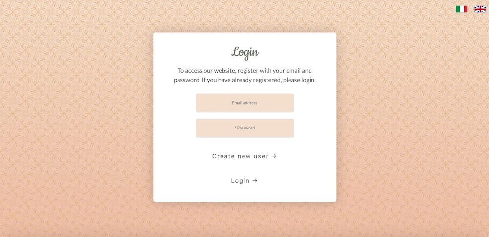 Preview image - wedding website